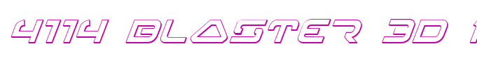 4114 Blaster 3D Italic